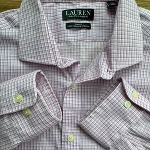 Ralph Lauren Black Label Shirt Mens 16.5 32 33 Checked Button-up